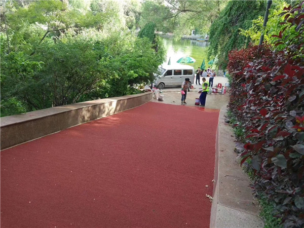 潼南彩色路面施工